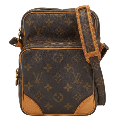 Amazon Crossbody, &pound;480, Handbags, Brown, Canvas, Front view